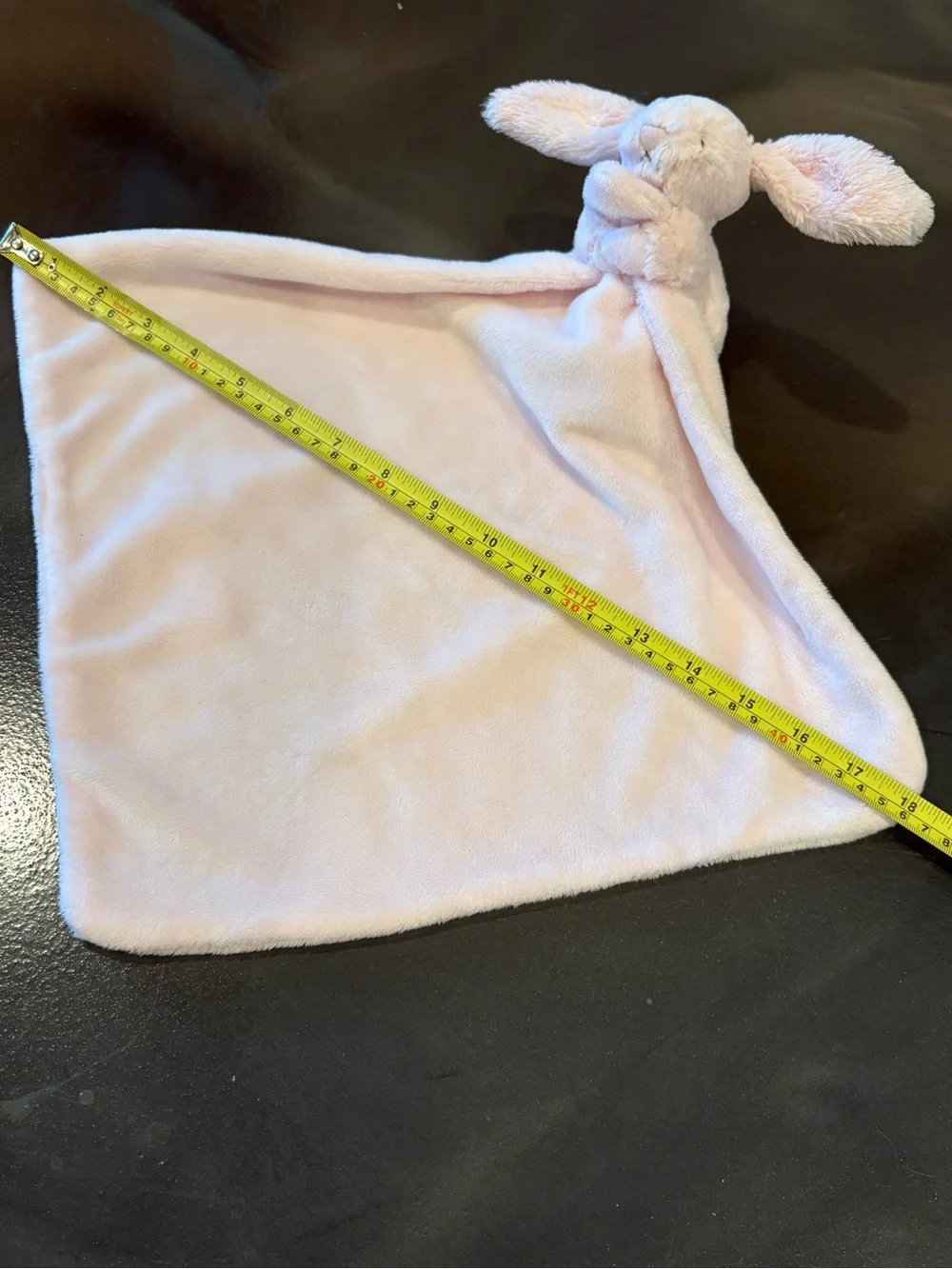 JellyCat Baby Bashful Bunny Lovey Pink Soother Security Blanket Rabbit Plush Toy - Picture 10 of 10